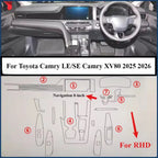 Car TPU Interior Protection Pre-cut Film For Toyota Camry XV80 2025-2026 Gear Panel Center Console Navigation Cover Accessories