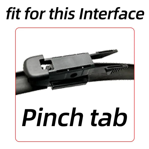 2PCS Universal Wiper Blades Front Windshield Wipers for J Hook Slip Top Button Car All-seasons Durable Stable Car Accessories