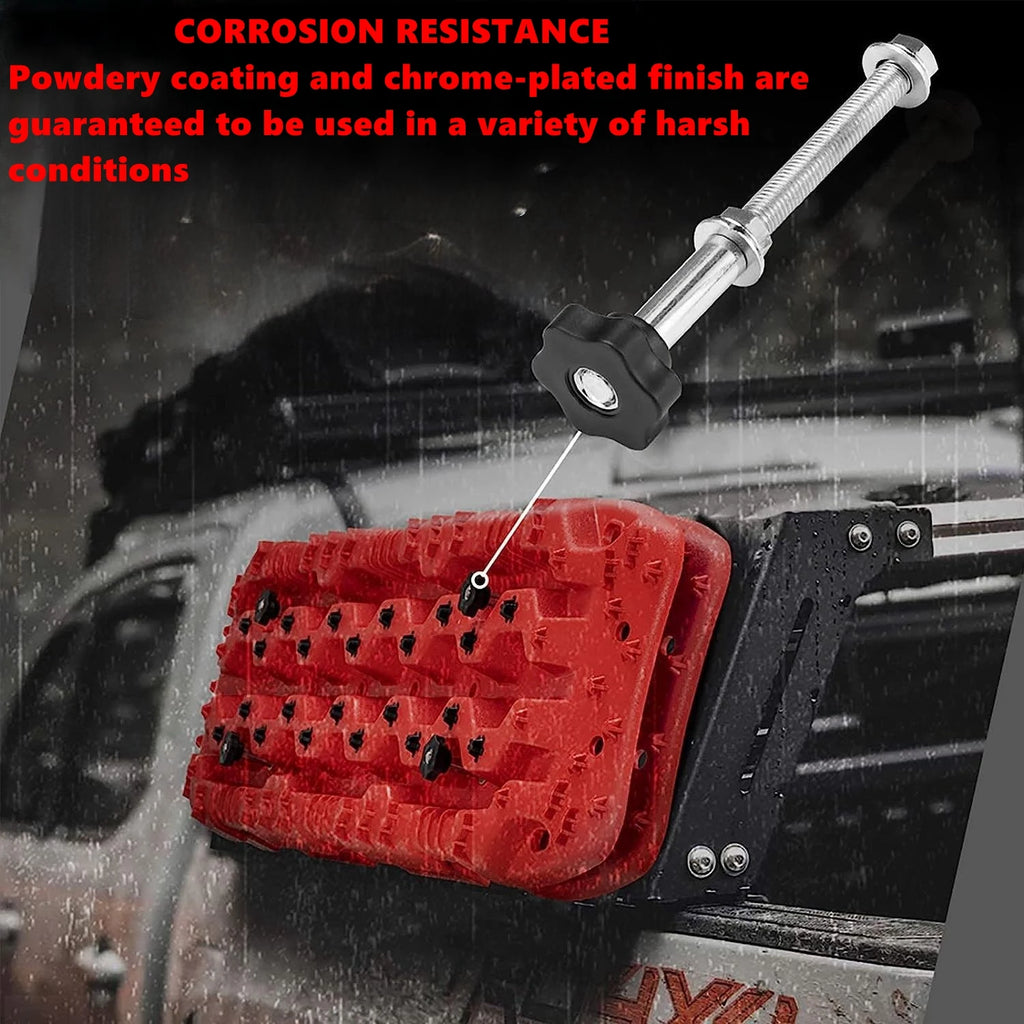 Mounting Pins Kit For Traction Boards Safety Traction Board Mount Fit For All Recovery Tracks with 4.72"-6.69" Hole Spacing