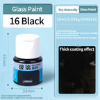 Waterproof Glass Paint 20/25ml Sun-Resistant Acrylic Paints For Artist Drawing Painting Pigment Hand Painted Glass Paint DIY