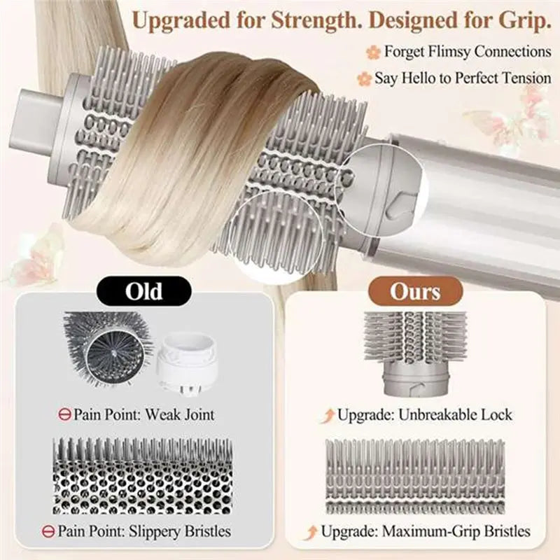 Long Barrel Curling & Large Round Volumizing Brush Attachment for Shark FlexStyle HD400