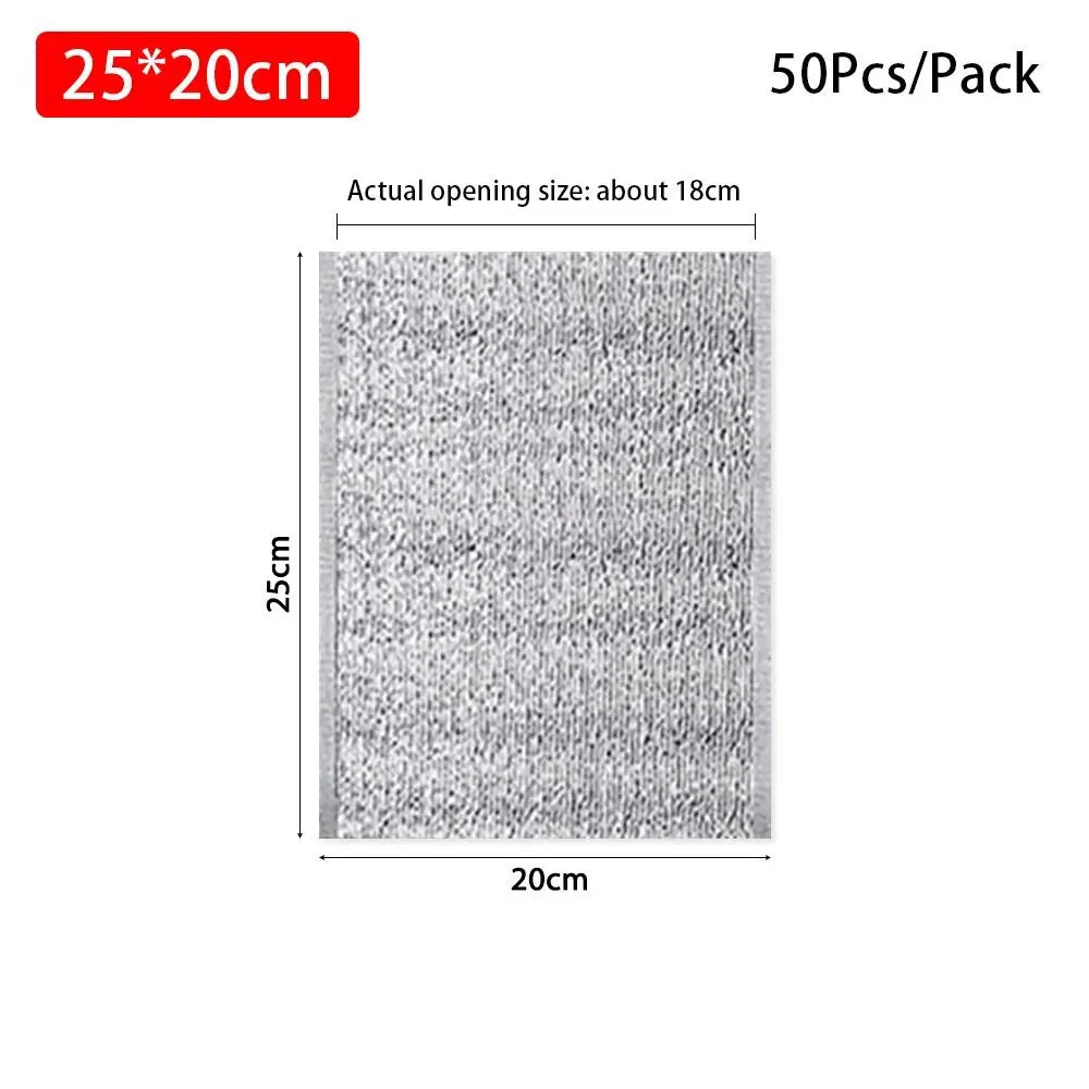 Aluminum Foil Thermal Insulated Food Delivery Bags 50pcs Pearl Cotton Liner, Multiple Sizes