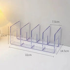 Acrylic handbag storage rack handbag divider organizer luxury bags storage rack for women transparent partition display cabinet