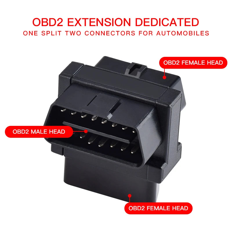 Car Obd One Minute Two Extension Cord One Minute Three Minute Wire Device Car Computer Male and Female 16 Needle 16 Core Adapter