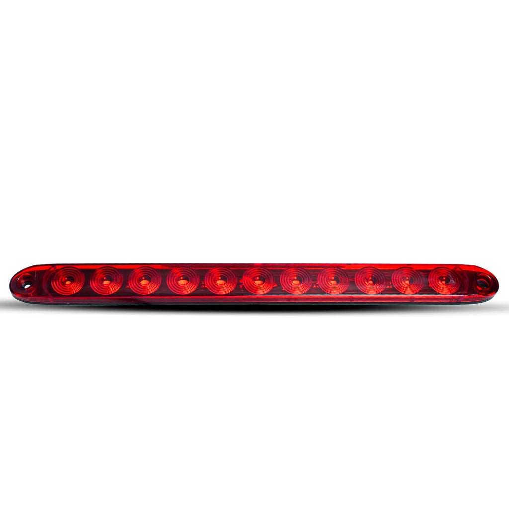 Powerful LED 15 Lights High Mounted Grille/Brake Lights 12V/24V Yellow Red Easy Installation Version For Truck/Lorry/Pick up