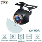 GcPaSr AHD 1920x1080P Car Rear View Camera 200° Fisheye Golden Lens Full HD Night Vision Vehicle back Car reversing Front Camera