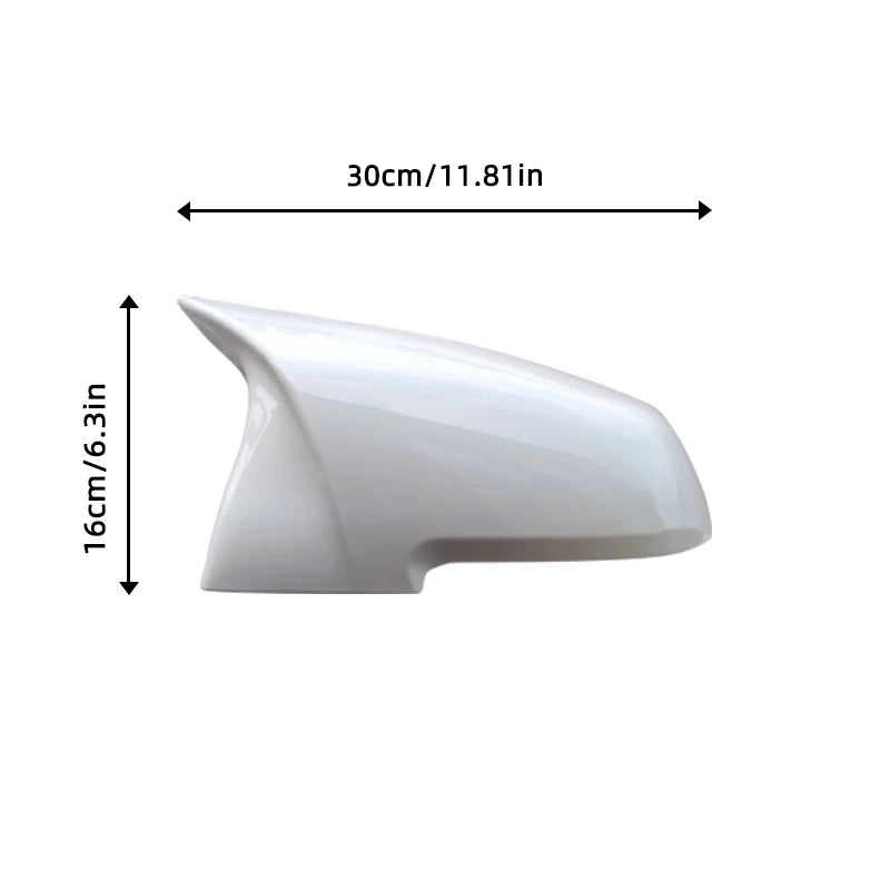 BMW side mirror cover cap, white or gloss black, fits 1/2/3/4/X1/i3/M2 F20 F30