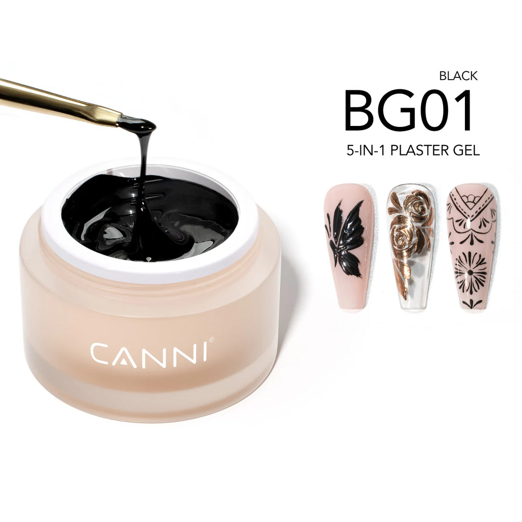10g CANNI 3D PVC Sculpting Gel Pearly White Clear Non-Stick Hand Easy Shaping Sculpting Carving Soak Off UV LED Nail Manicure