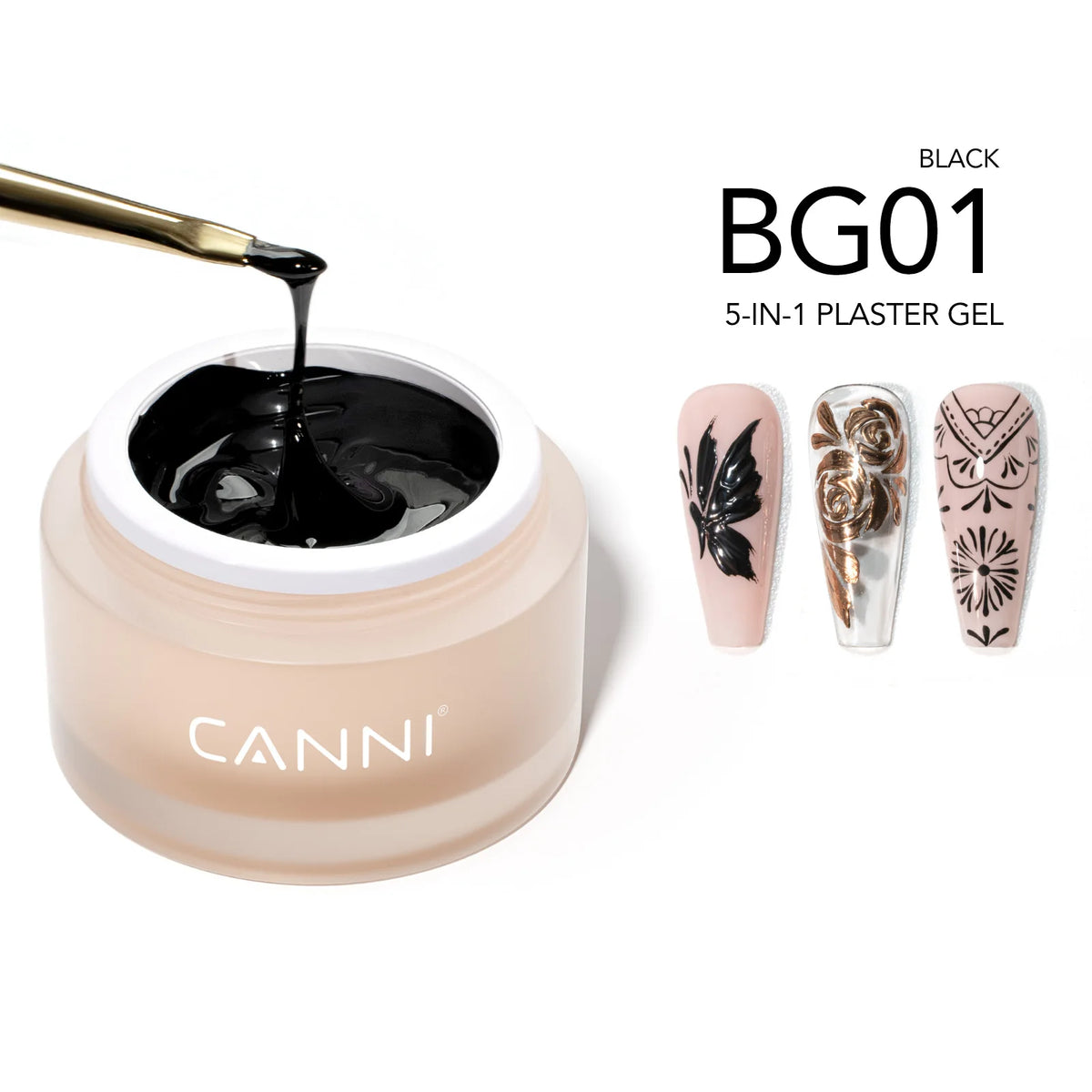 10g CANNI 3D PVC Sculpting Gel Pearly White Clear Non-Stick Hand Easy Shaping Sculpting Carving Soak Off UV LED Nail Manicure