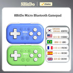 8BitDo Micro Bluetooth Gamepad Mini Game Controller for Switch, Android, and Raspberry Pi, Supports Keyboard Mode