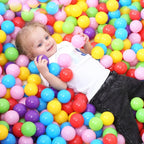 100 Pcs Eco-friendly Colorful Ball Pit Soft Plastic Ocean Ball Water Pool Ocean Wave Ball Outdoor Toys For Children Kids Baby