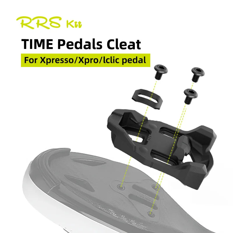 RRSKIT Bicycle Pedal Cleats Bike Self-Locking Pedal Cleat For Time Cycling Pedal Shoes Cleats For Xpresso/Xpro/lclic Pedals