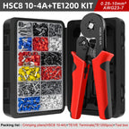 Electrical Tube Insulated Terminal VE Tubular Crimp Terminals Wire Cable Connector Ferrules Terminal Connectors Kit