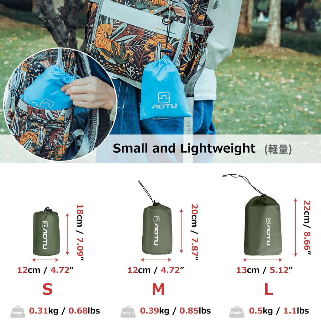 Waterproof Camping Tent Tarp Hammock Rain Fly Footprint Ground Cloth Shelter Sunshade Beach Picnic Blanket Mat for Outdoor