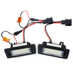 A Pair of LED License Plate Lights Auto Led Signal Lamp Fit For SKODA Octavia 3 /For Superb B6 /For Rapid /For Yeti /For Fabia