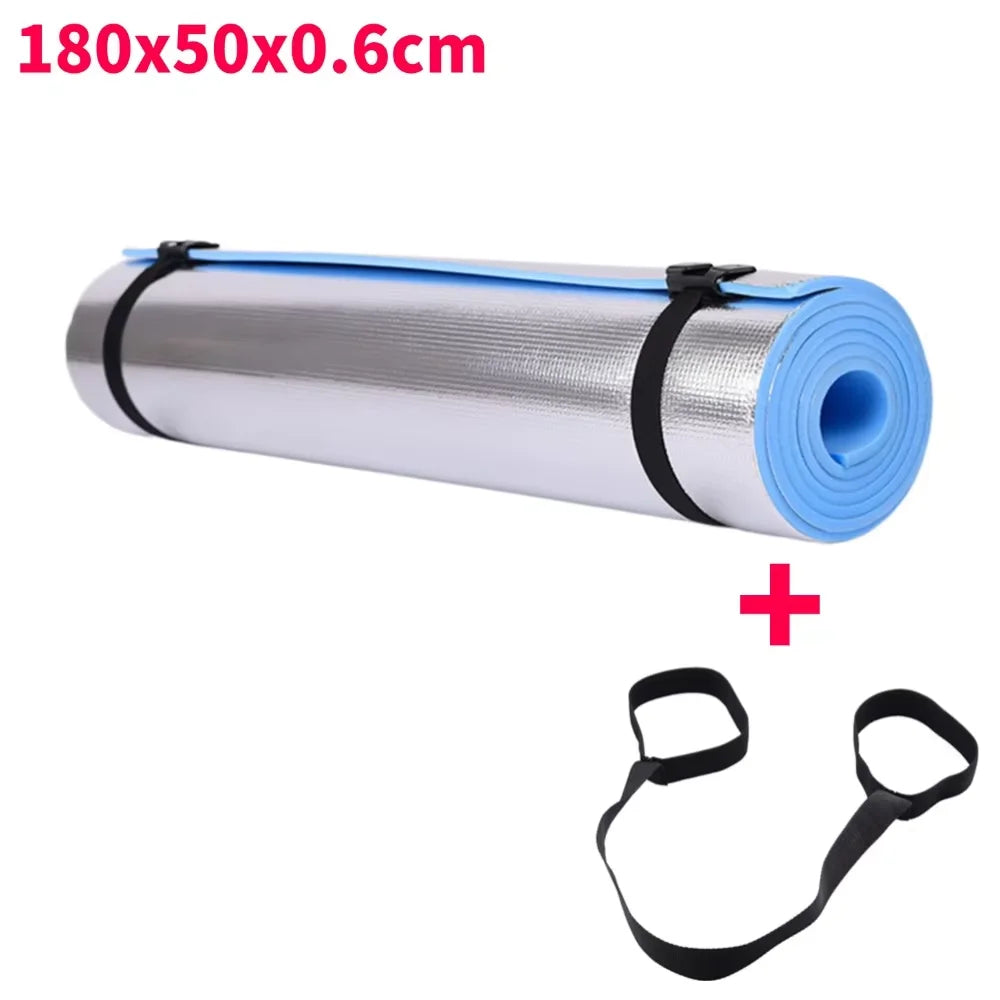 EVA Foam Yoga Mat Non-Slip Blue 6mm/8mm/10mm, Optional Carry Strap