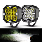 3 Inch Led Work Light Bar 12V Spotlights White And Yellow 4x4 Offroad Accessories LED Headlights Fog Lamp For Motorcycle Truck