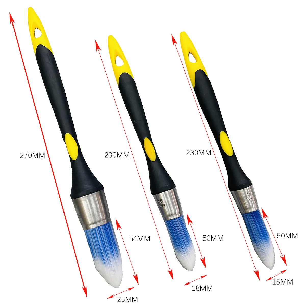 Paint Edging Trim Brush Tool for Sharp Corners and Clean Lines, 3pcs Set