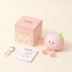 Silicone LED Night Light Tap Control USB Rechargeable Cartoon Fruit Lamp for Kids