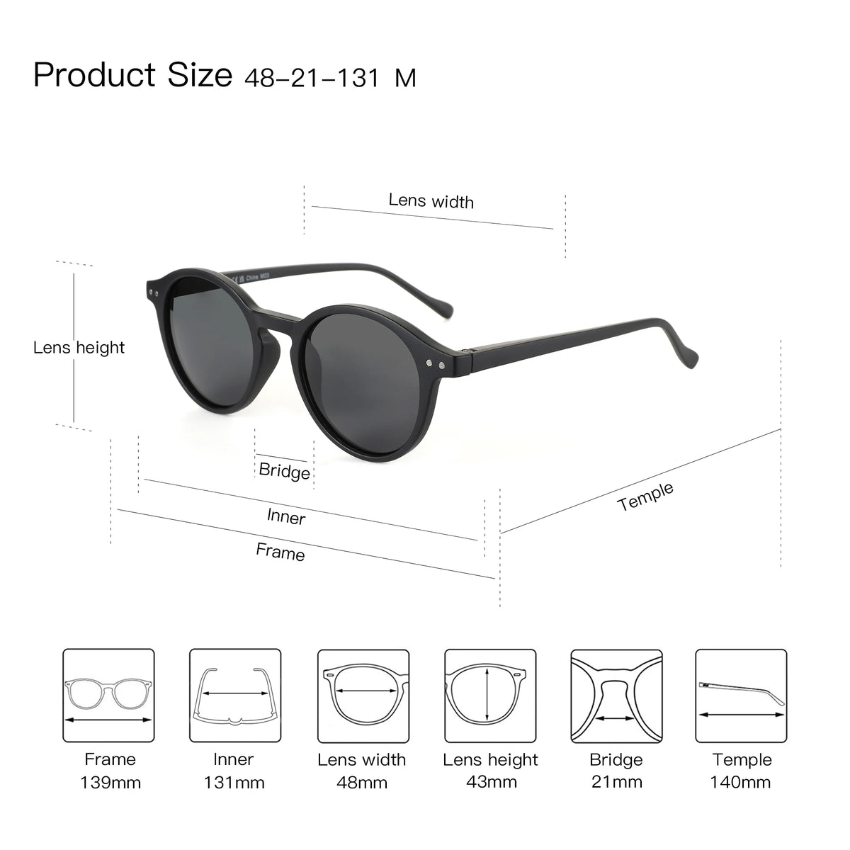 ZENOTTIC Retro Polarized Sunglasses 2023 2024 Men Women Vintage Small Round Frame Sun Glasses Polarized Lens UV400 Goggles Shade