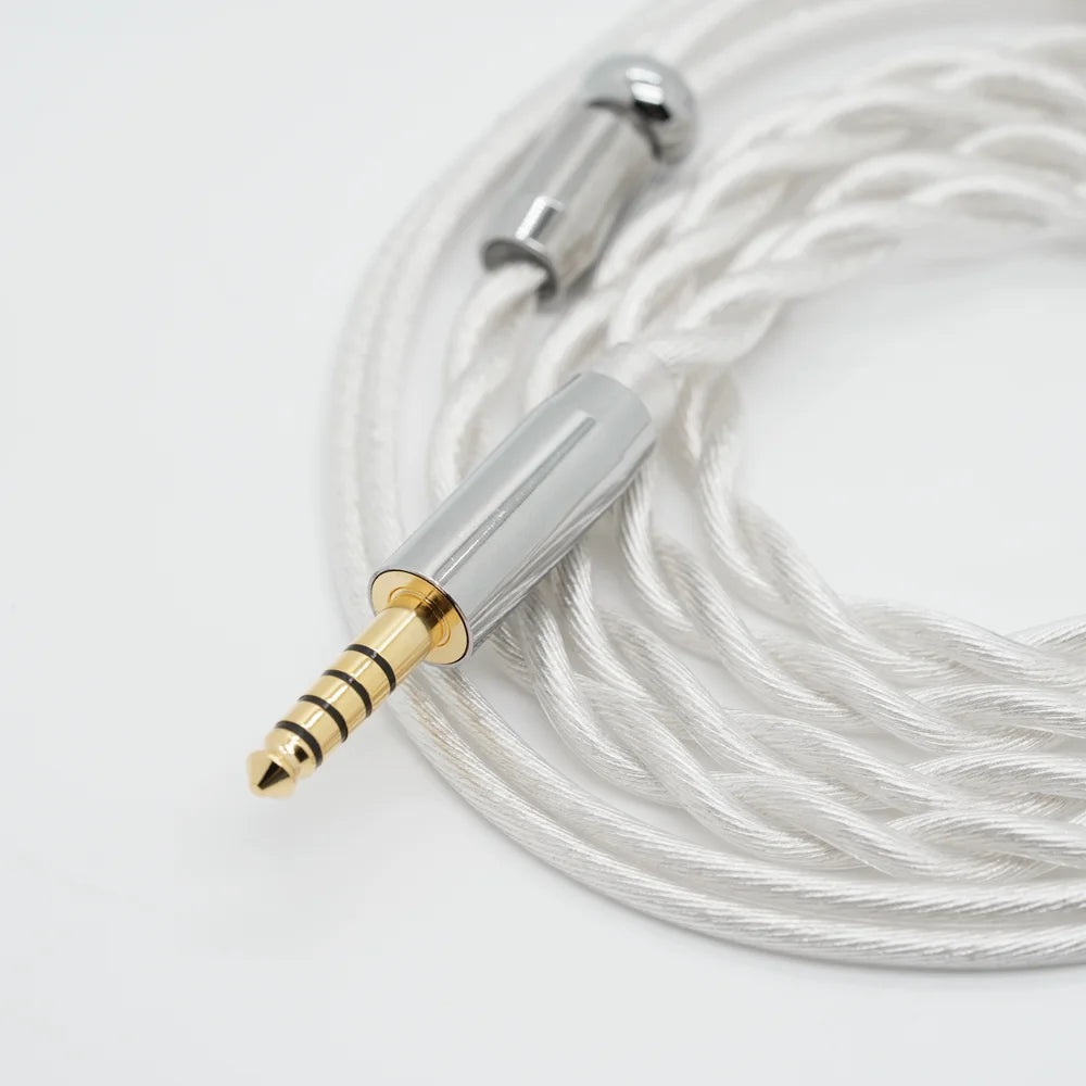 XINHS Y05 2-Core Silver Plated IEM Upgrade Cable 0.78mm 2-Pin/MMCX, 3.5/4.4mm