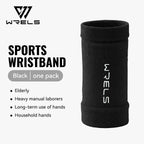 WRELS 1 Pair Compression Wrist Sleeves Half Finger Gloves with Thumb Hole Wrist Support Palm Wrap for Gym Fitness Weightlifting