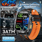 2026New GPS Outdoor Smart Watch Men Women Compass Altimeter Barometer Waterproof Bluetooth Call Sports Smartwatch 540mAh Battery