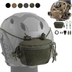Tactical Helmet Pouch Night Vision Battery Box Storage Bag Rear Counterweight Pouch Helmet Mounted Tactical Lights Tools Pouch