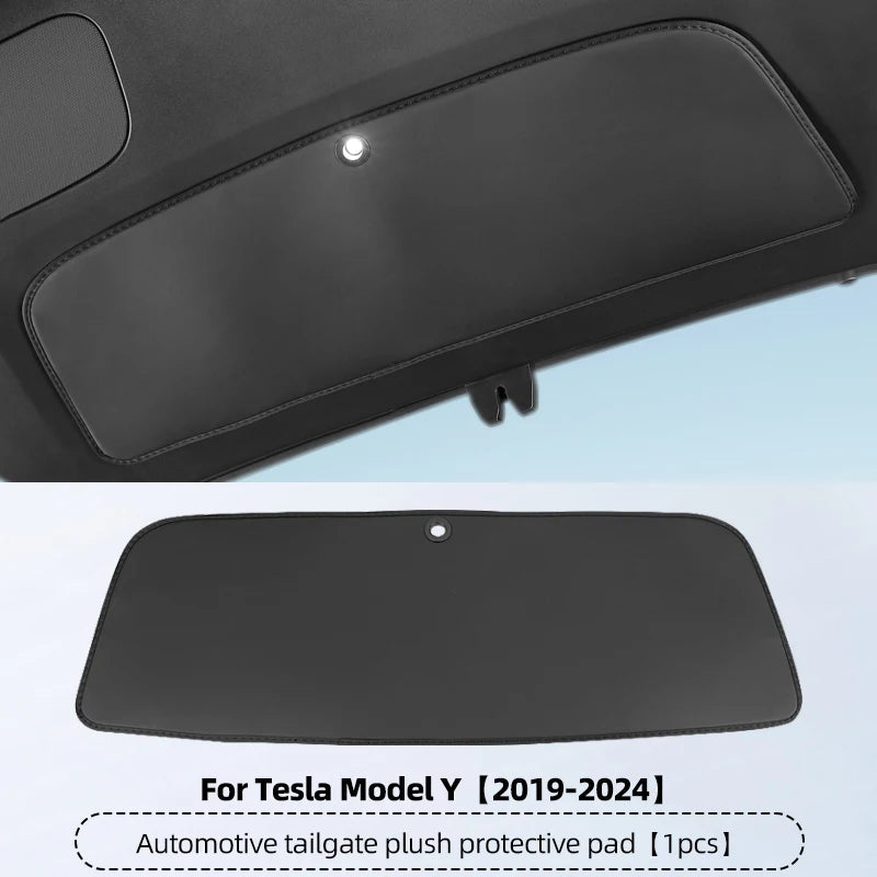 For Tesla Model Y Juniper Model 3 Highland Trunk Tailgate Protection Pad Rear Trunk Door Leather Anti Fouling Protection Pad