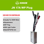 JN Ebike Controller 36V 48V 15A 17A 22A 25A 30A 35A Control System with 6 9 12 Mosfets for Electric Scooter Conversion Parts