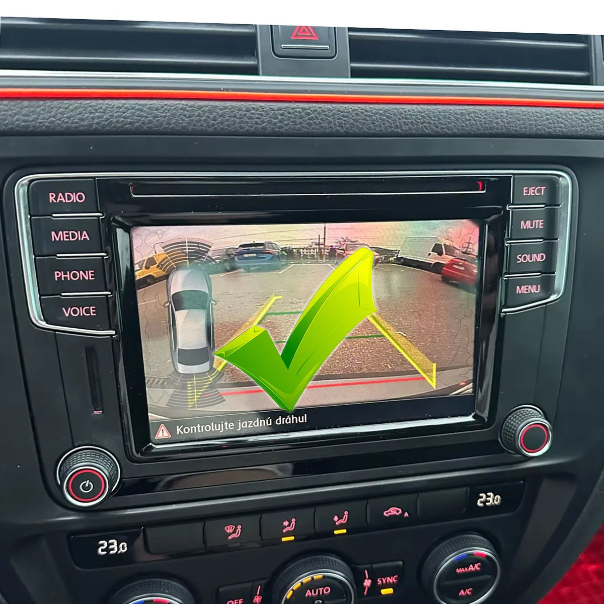 VKAUTO Canbus Dynamic Trajectory Camera For VW Jetta MK6 Passat 2016 2017 Parking backup Camera Work With MIB2 MQB