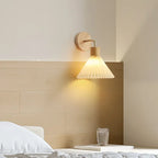 Nordic LED Wood Wall Sconce Lamp E27 AC110-220V Brown or Yellow, 3 Color Modes