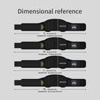 GOUNOD Weight Lifting Belt Back Support for Squats Deadlifts, Black/GR, Sizes S-XL