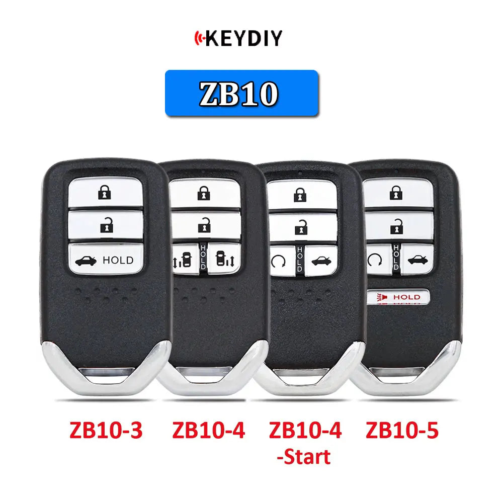 KEYDIY ZB10 Universal KD Smart Key ZB10-3 ZB10-4 ZB10-5 ZB Series for KD-MAX KD-X2 Car Key Fit More than 2000 Models for Honda