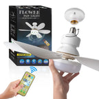 30W/40W Ceiling Fan with Remote Control LED Light Fan E27 Base, Intelligent Silent Ceiling Fan for Bedroom and Living Room