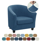 Jacquard Club Tub Chair Cover Stretch Accent Armchair Slipcover Cushion Cover Elastic Single Sofa Slipcovers for Living Room