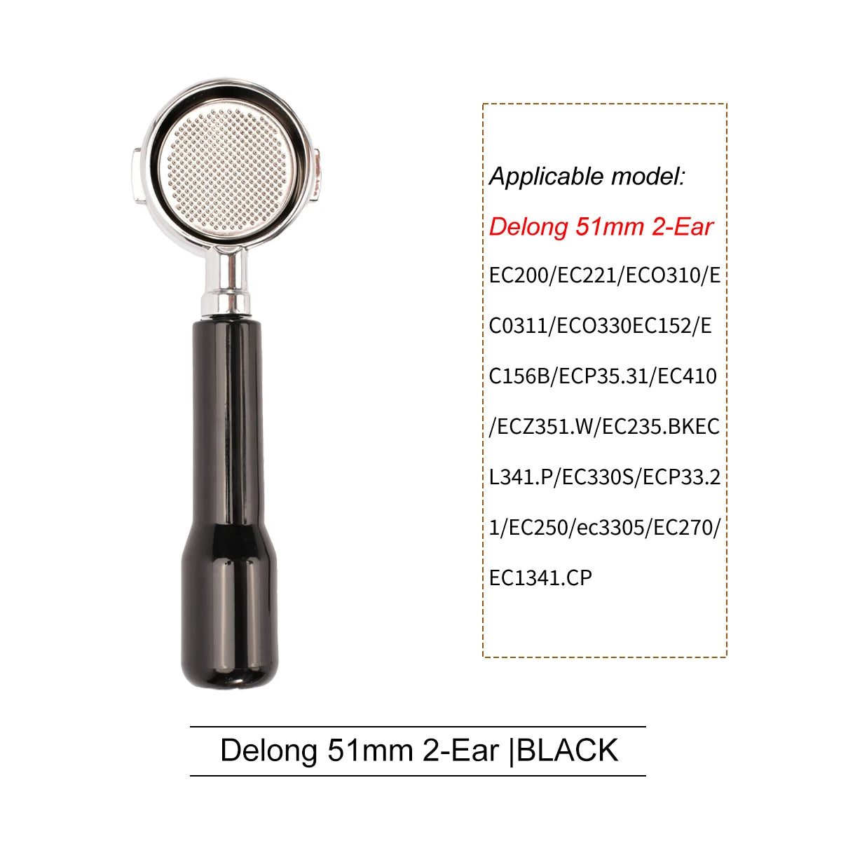 51mm 2-Ear Black