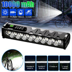 Bicycle Light Front 8/17LED 25500Lumen Bike Light 10000mAh Waterproof Flashlight USB Charging MTB Road Cycling Lamp Accessories
