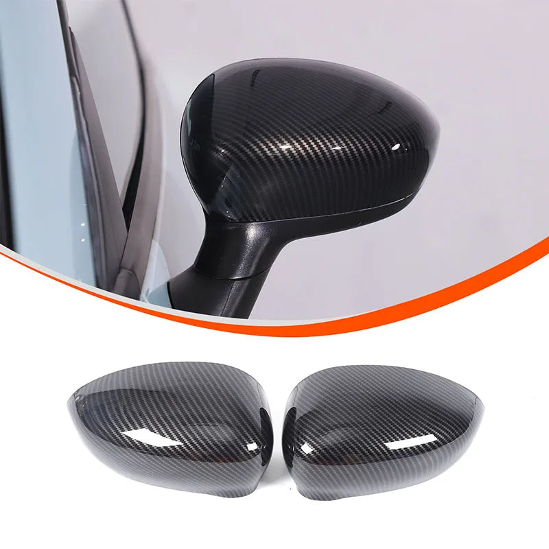 For Fiat 500 Rearview Mirror Cover, Car Side Rearview Mirror Protective Case, Decorative Cover, ABS (Change Version) 2016-2023