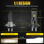 AILEO 2Pcs Led Lights 20000Lm 90W H7 High Quality CSP Headlight Bulb For Car 6500K White Day Running Automobile Lamp Plug&Play