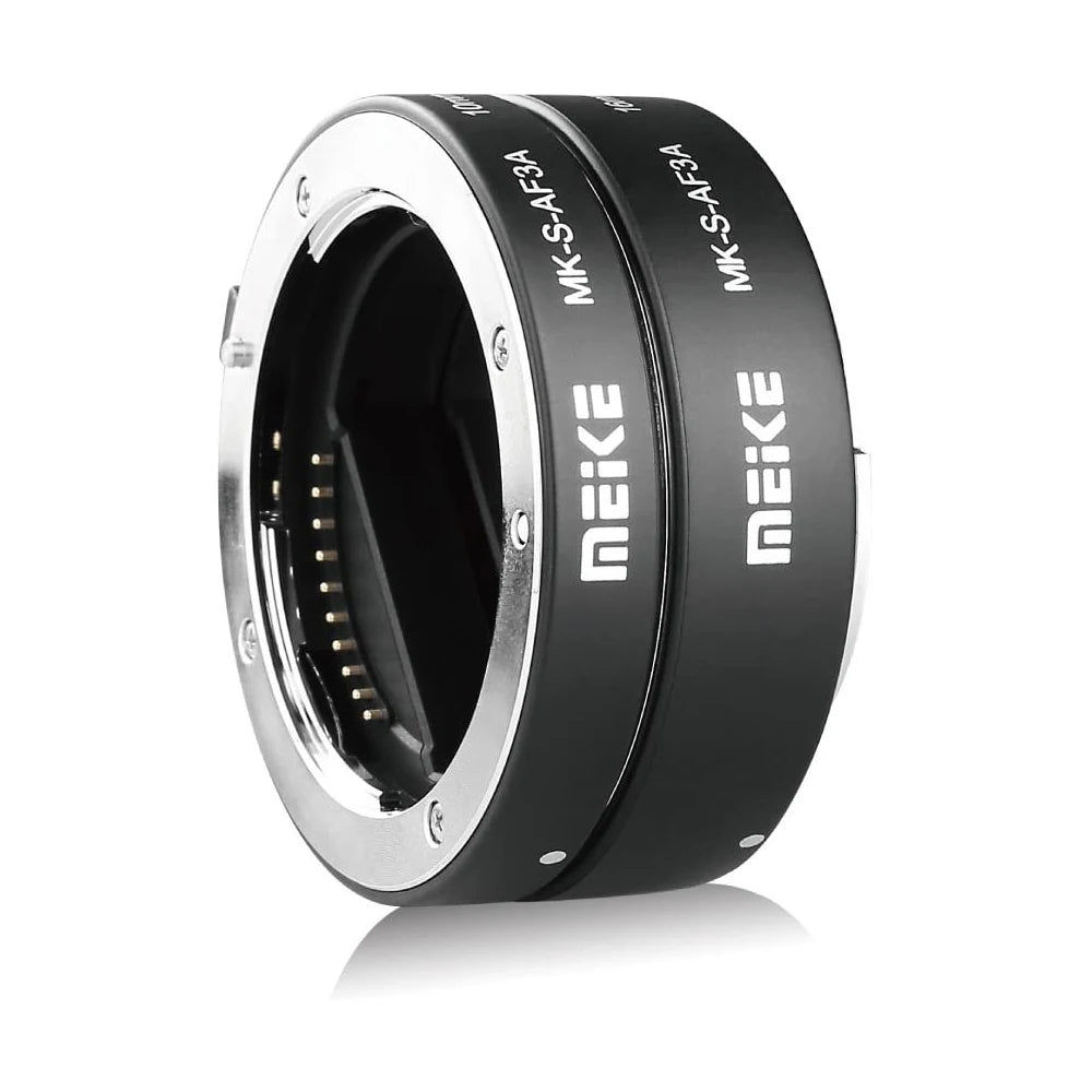 MEIKE MK-S-AF3A Metal Auto Focus Macro Extension Tube Adapter Ring 10mm 16mm for Sony Mirrorless E-Mount FE-Mount A7 NEX Camera