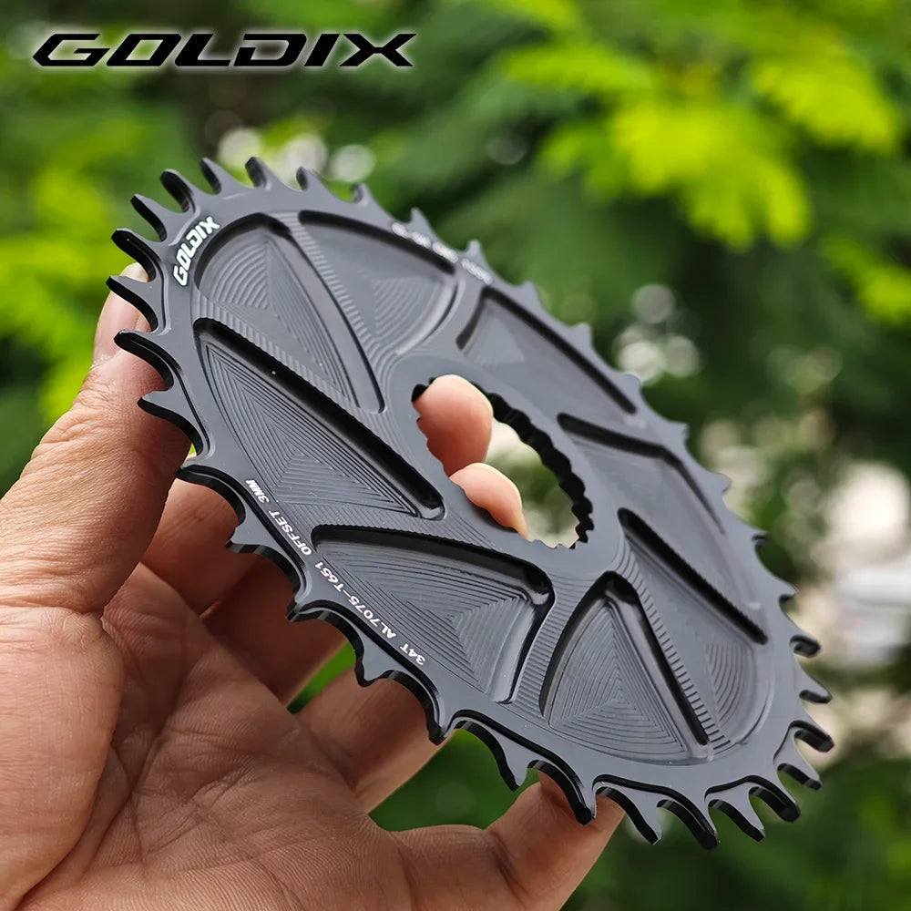 GOLDIX Directly install AERO Chainring Wide Narrow Teeth CNC Hollow Cutting Machining for SHIMANO M8100 M9100 M7100 M6100 Crank
