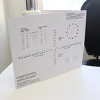 Near Phoria Vision Test Card with Pen light and Maddox Occluder Kit Esophoria Exophoria Horizontal and Vertical Tester