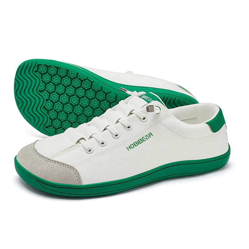 HOBIBEAR Womens Mens Barefoot Shoes | Zero Drop | Wide Toe Casual Canvas Sneakers Minimalist Walking Shoes