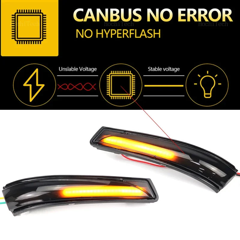 2x Dynamic Blinker LED Turn Signal Indicator Side Mirror Lamp For Hyundai Elantra Avante MK5 MD UD 11-15,  i30 GD Veloster 11-15