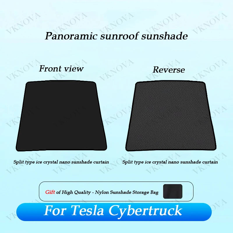 For Tesla Cybertruck 2026 23 Sun Shade Front Rear Side Window Sunshade Windshield Sun Visor Outdoor Camping interior Accessories