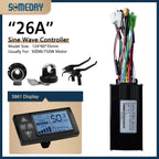 26A Ebike Sinawave Controller 24V/36V/48V Three-Mode Controller with Learning Function JN Color Display Wheel Hub Motor Parts