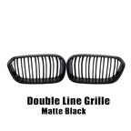 XVIP Front Bumper Kidney Grille Racing Grills For BMW 1 Series F20 F21 2015-2019 Replacement Double Slat Gloss Black Grilles