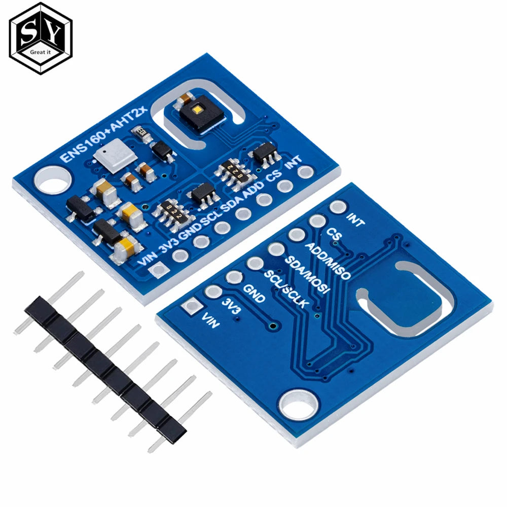 ENS160+AHT21 CARBON Dioxide CO2 eCO2 TVOC Air Quality And Temperature And Humidity Sensor Replace CCS811 For Arduino
