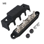 Caravan RV Power Distribution Block 4 Ways 48V 250A DC Bus Bar Electro Junction For Boat Truck Car Accessories M8 M10 Studs